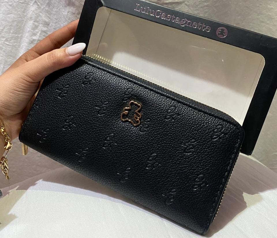 Porte-feuille Lulu Castagnette Noir